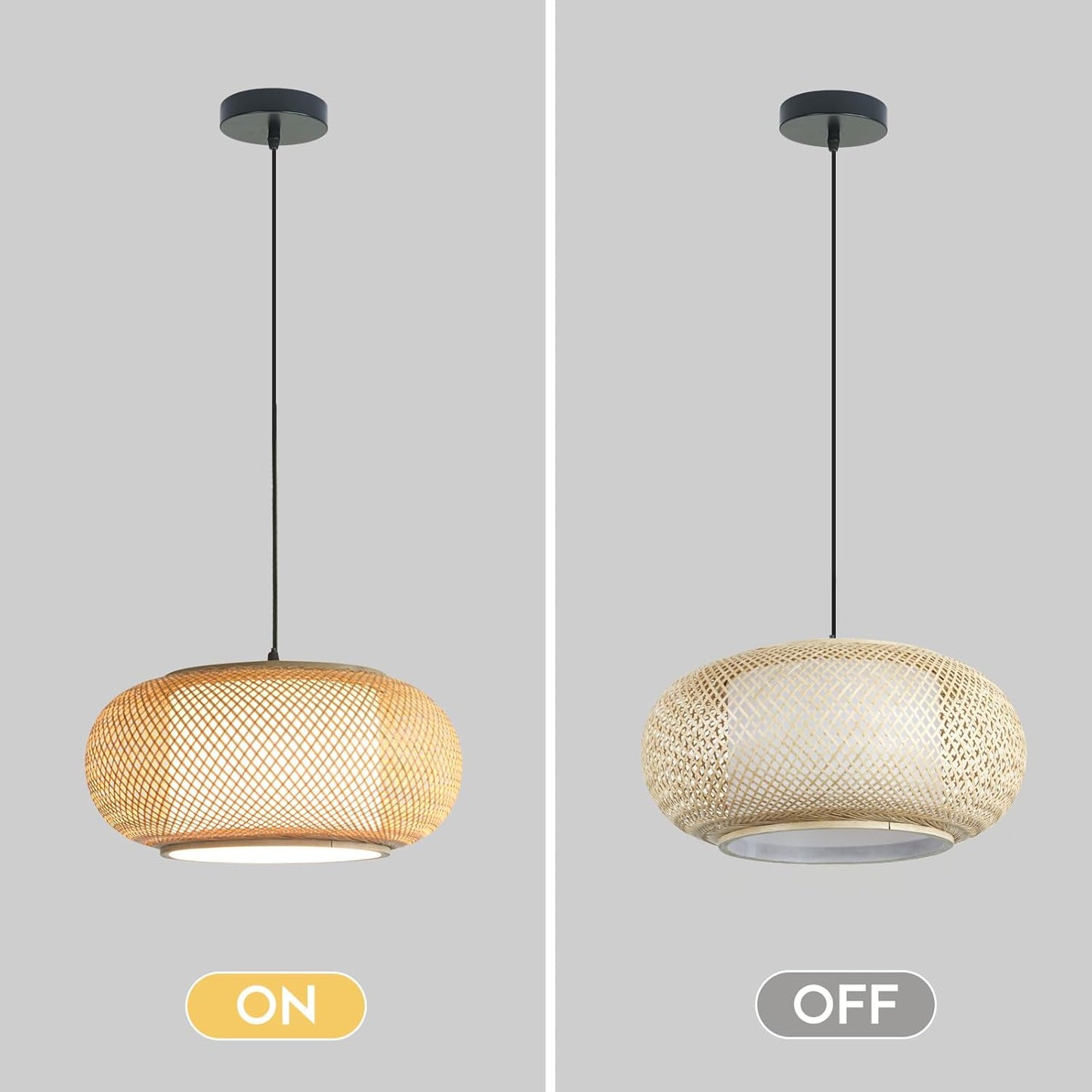 Dining room light fixture Japanese light ,Boho Bamboo pendant light ,kitchen island pendant lights, Nordic Log Style