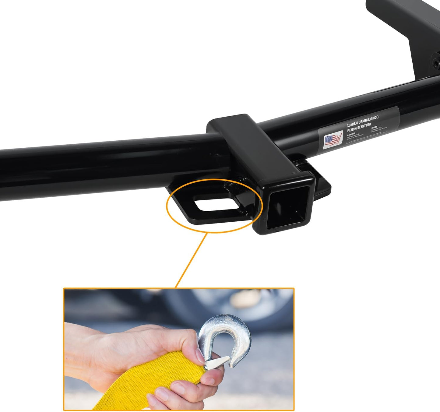 Bolt-On Trailer Hitch with 2-Inch Receiver, Fits 2015-2025 Ford Transit-150/250, 2015-2024 Transit-350, 2022-2024 E-Transit