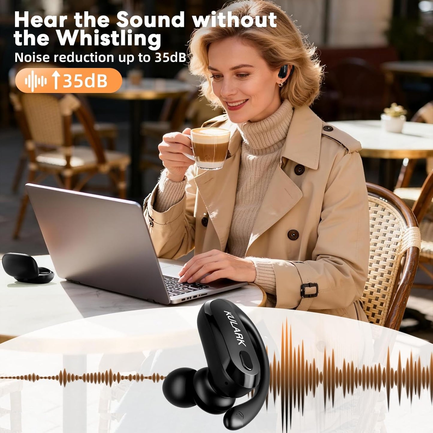Hearing Aids for Seniors, OTC Rechargeable Hearing Aids with Bluetooth & APP Control, 5-Level Volume