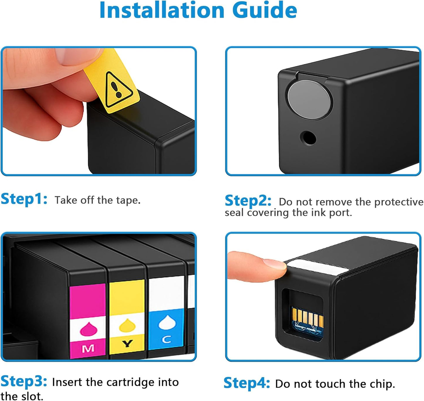952XL Ink Cartridges Combo Pack Replacement for HP 952XL 952 XL