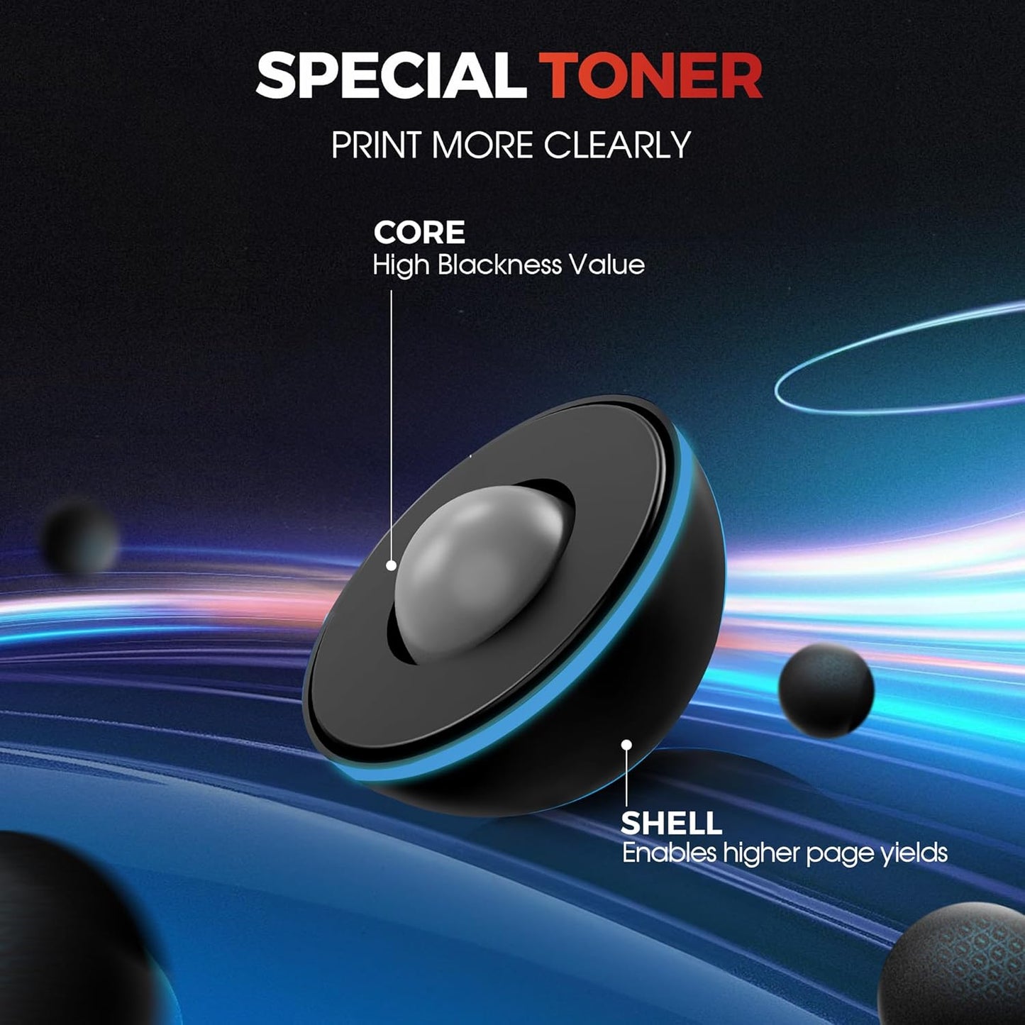 Toner Cartridge, Compatible for Brother TN830XL Toner TN830 Toner 830XL to use with Brother Printer