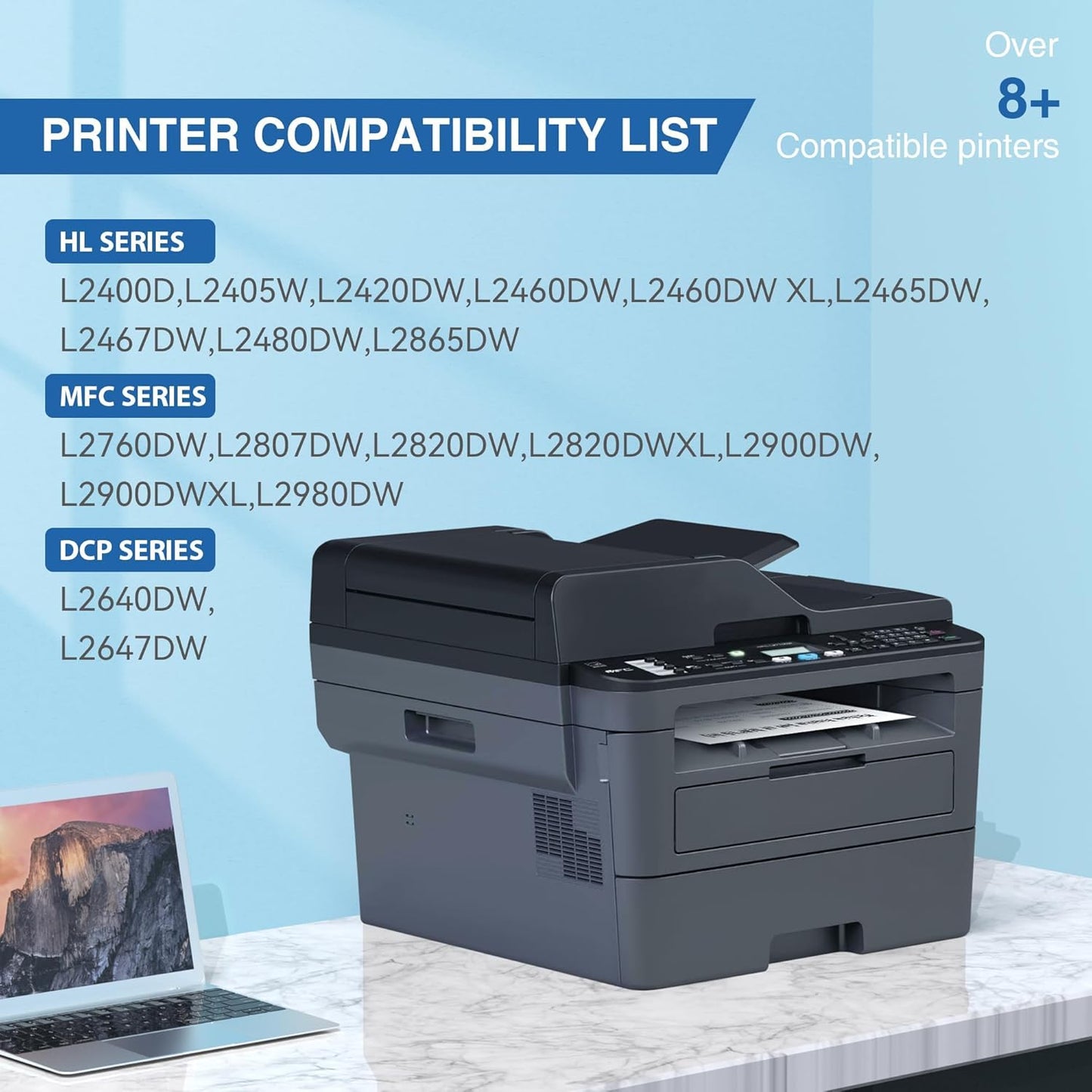 TOKYOINK TN830XL Toner TN830 Cartridges Replacement for Brother TN830 830XL