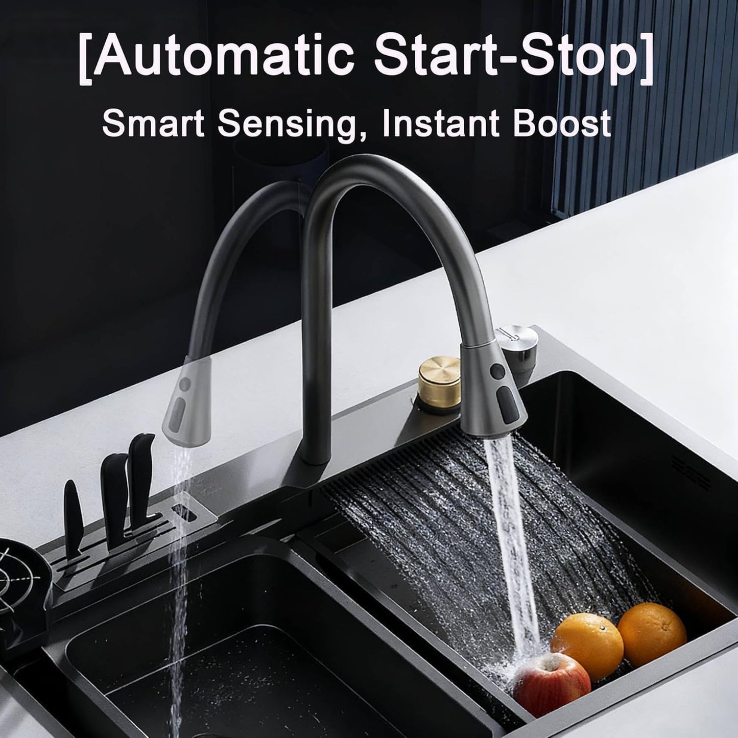 Smart Water Pressure Booster Pump, 475 GPH, 33 PSI, 0.13 HP, 3-Speed Adjustable, CCS Low-Flow Auto Start