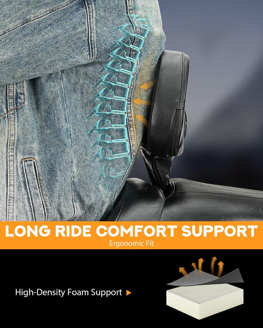 Adjustable Rider Driver Backrest Fit for Harley Davidson Touring Street Glide Road Glide Electra Glide