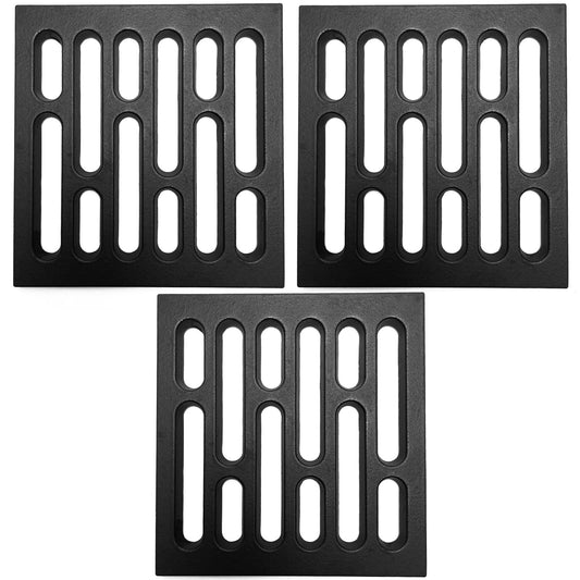 40263 Heavy Cast Iron Furnace Grate Replacement for US Fireplaces Stove Hot Blast 1400, 1500, 1537G USSC Wood Furnaces Floor Grate 3Pack