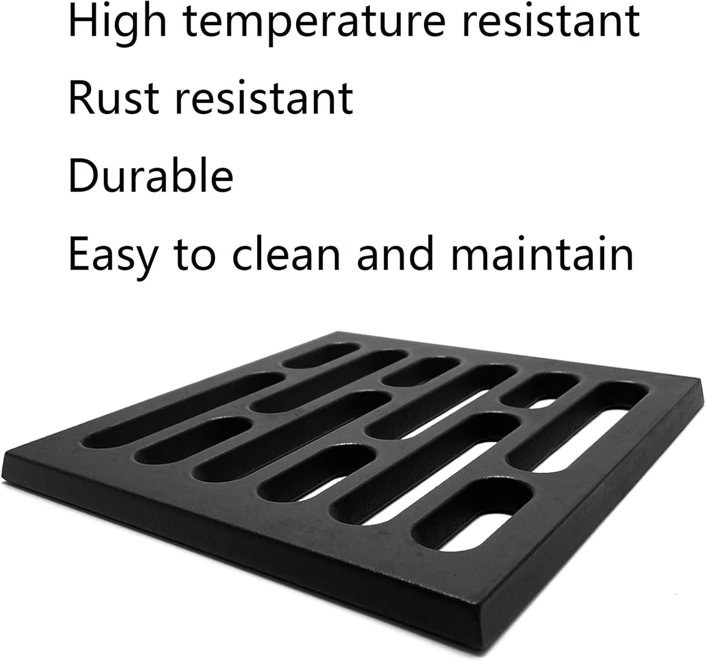 40263 Heavy Cast Iron Furnace Grate Replacement for US Fireplaces Stove Hot Blast 1400, 1500, 1537G USSC Wood Furnaces Floor Grate 3Pack