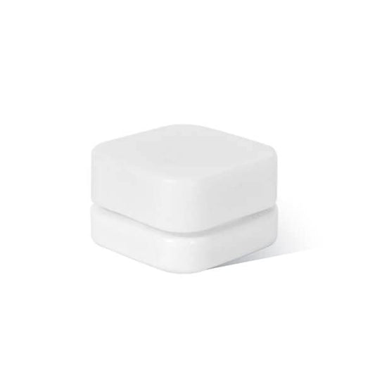 280 Pack Packlahoma 5ml White Square Glass Jars with White Lids, Refillable Cosmetic Containers