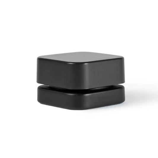 280 Pack Packlahoma 5ml Square Black Glass Jars with Black Lids, Refillable Cosmetic Containers