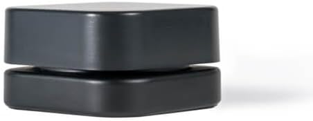 280 Pack Packlahoma 5ml Square Black Glass Jars with Black Lids, Refillable Cosmetic Containers