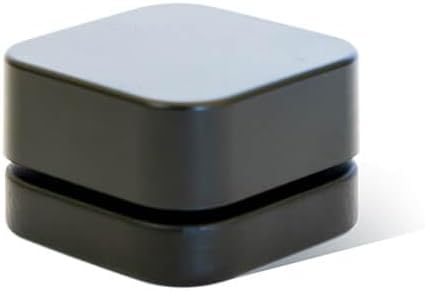 280 Pack Packlahoma 5ml Square Black Glass Jars with Black Lids, Refillable Cosmetic Containers