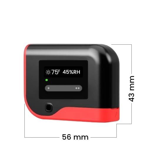 Wireless Temperature & Humidity Monitor - tempCube Sensor with WiFi Connectivity, Email Alerts 24/7, No Subscription Required. Ideal for Greenhouses,