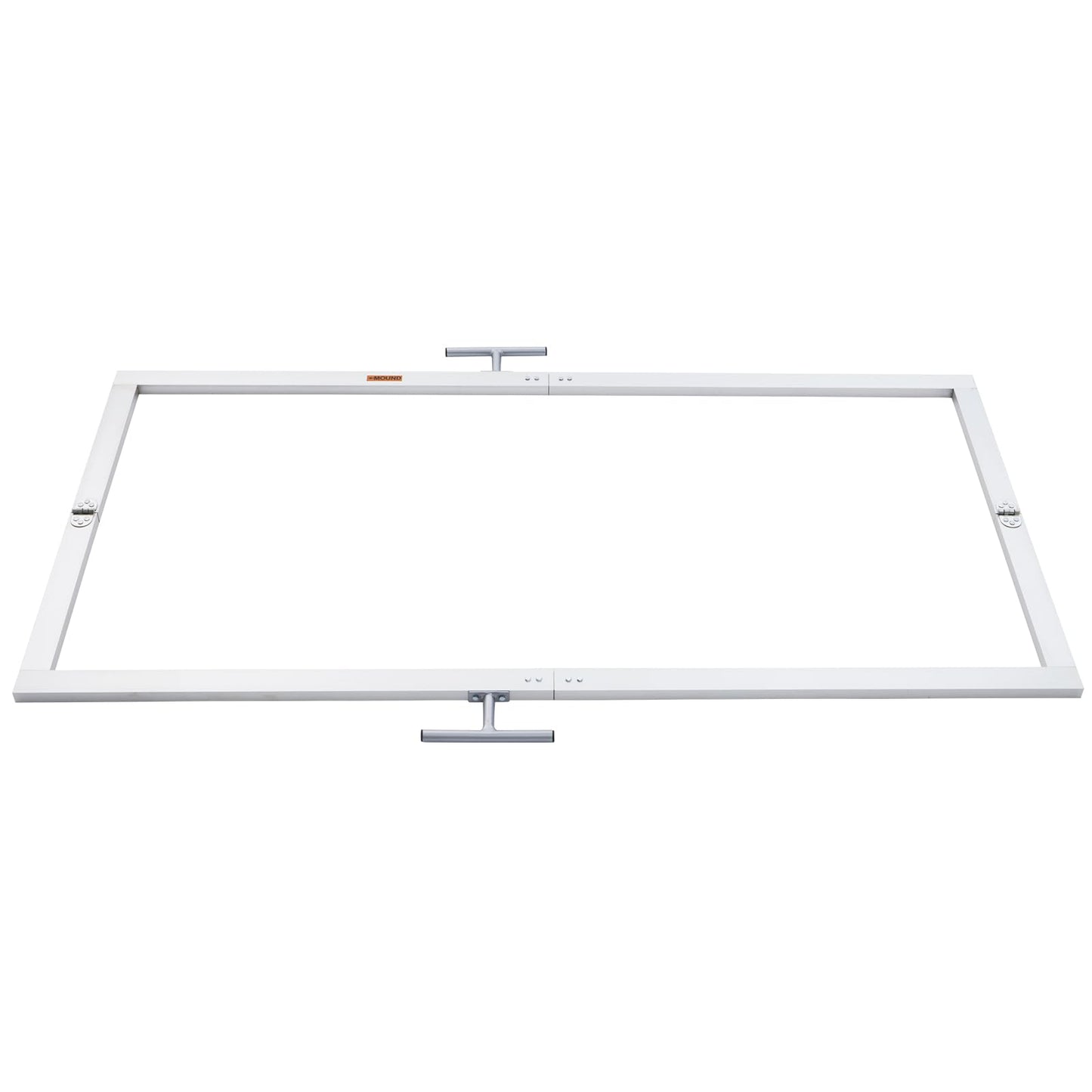 Batter's Box Template, Aluminum, Foldable, Heavy-Duty, for Baseball and Softball Field, Coaching Accessory 4 x 6 Feet