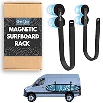 Magnetic Surfboard Rack for Vans &amp;amp; Cars (Stationary Only) ??? Works on Sprinter, Transit, &amp;amp; Steel Vehicles ??? Fits Longboards,???
