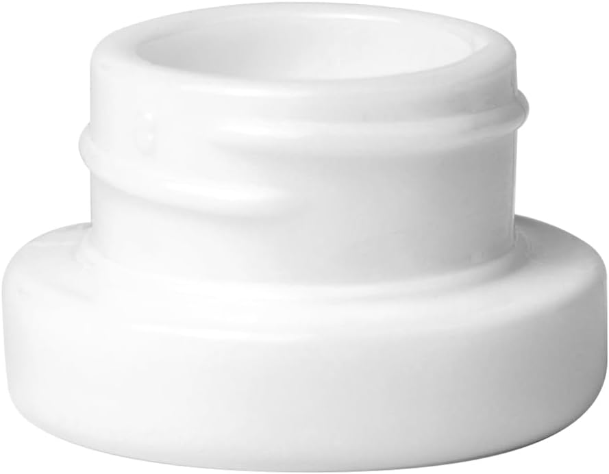200 Pack White 5ml Glass Jars with Lids - Thick Clear Child-Proof Containers for Lip Balm, Oils, Wax, and Cosmetics - Black Lids - Ideal Bulk 5ml Glass Jar and 1 Gram Glass Jar