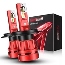 Torchbeam H-4 LED Fog Bulb 65000LM, 6500K 12X Brighter, Elite Durability 100000Hrs, Pack of 2