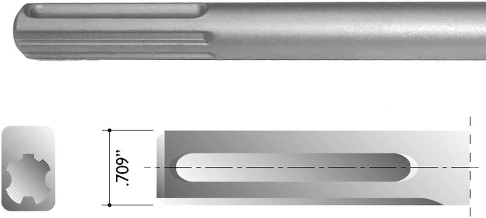 Champion Chisel, 6-Inch Wide Floor Scraper System, SDS-MAX, includes SURE-LOCK Fasteners