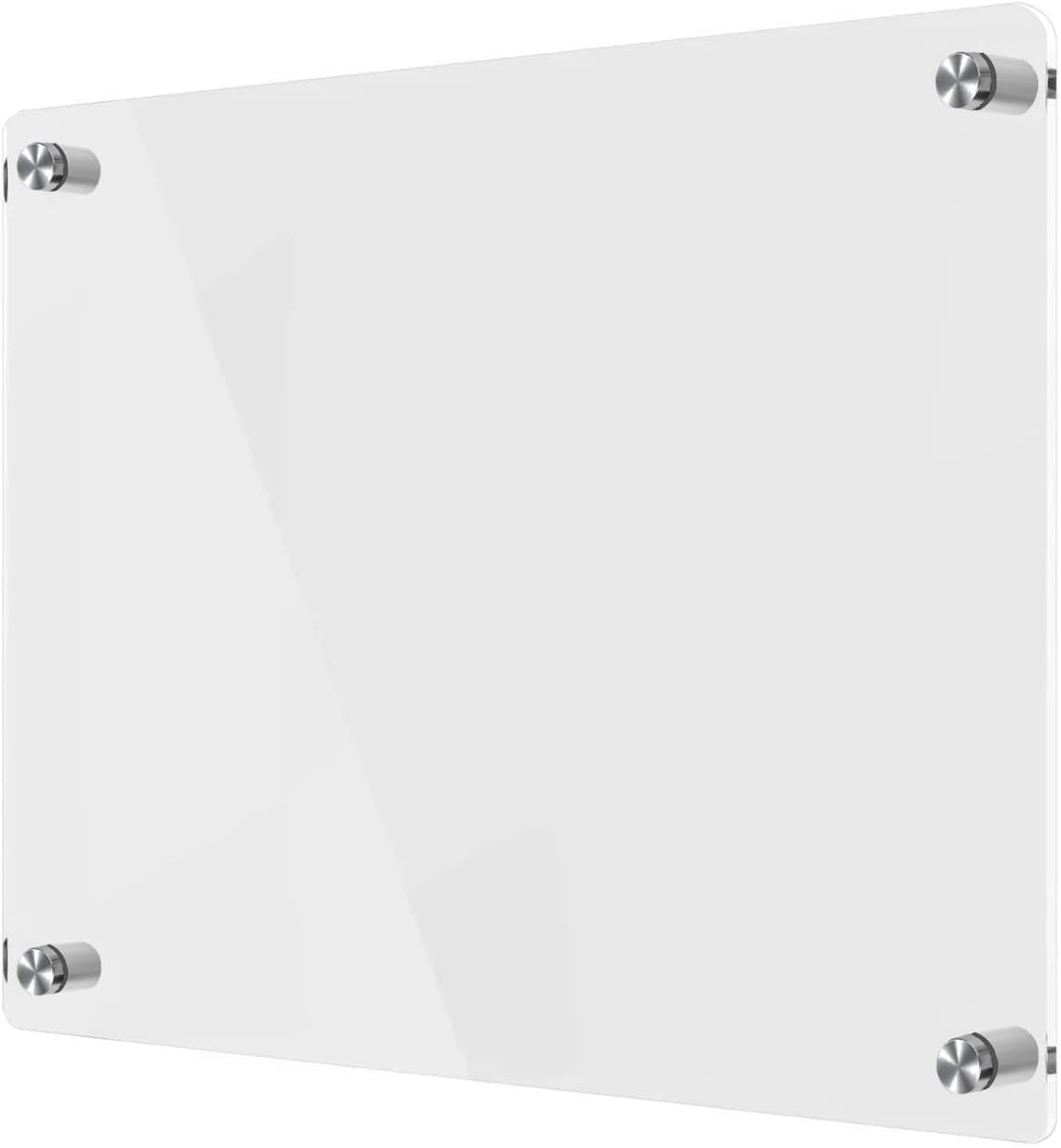 Acrylic Dry Erase Board Wall Mount Non-Magnetic Floating Dry Erase Board Hanging Frameless White Board Acrylic Board for Office and Home Walls Dry