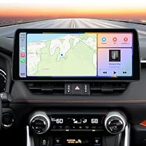 [8 Core + 32GB] Car Radio for Toyota RAV4 2019-2022: 12.3 Inch HD Touchscreen RAV4 Stereo Support Wireless Carplay Android Auto Bluetooth 5G Wi-Fi AM FM GPS SWC DSP Mirror Link Backup Camera