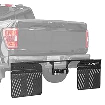 JOYTUTUS 2" Hitch Mount Mud Flaps – Adjustable Universal Fit for Trucks, SUVs, Trailers – Protects RV, Boat, Camper from Rocks & Debris – Fits Standard 2 Inch Receivers