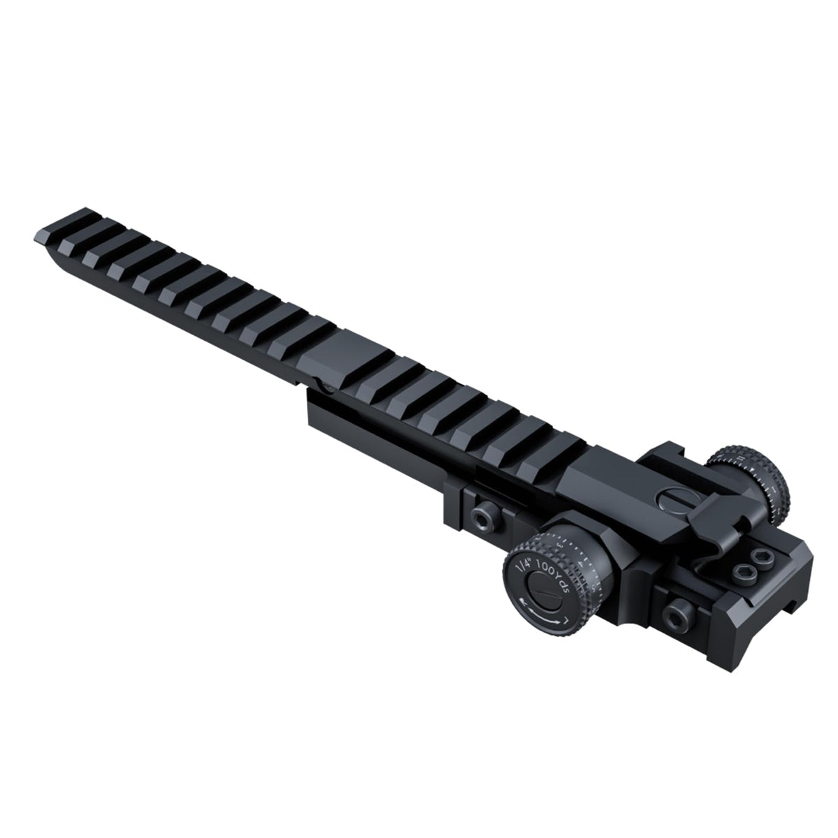 Extended Picatinny Rail Riser Adjustable Elevation and Windage