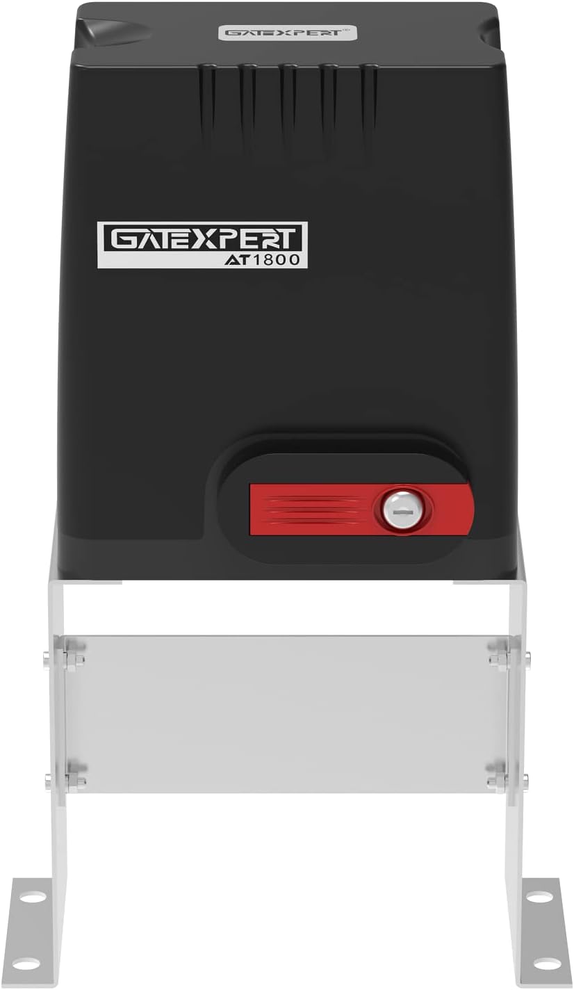 GATEXPERT Sliding Gate Automation for The Gate up to 800kg/1800lbs and 12m/40ft Magnetic Limit Switch Sliding Gate Operator Kit with Two Remotes and