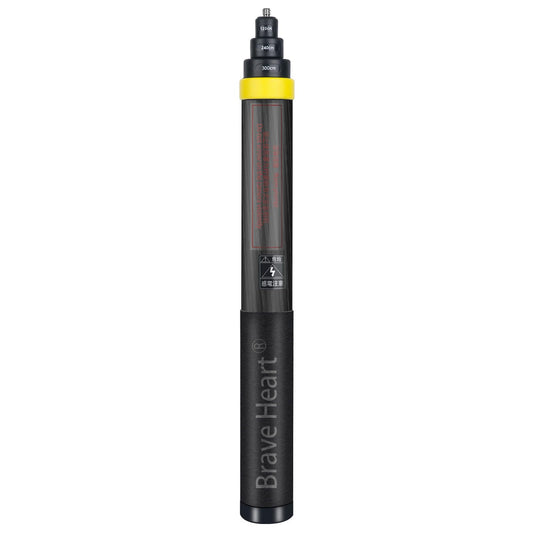 3m Extended Edition Selfie Stick (9.8ft) Carbon Fiber Invisible Pole for Insta360 X5 Insta 360 X4/X3/X2/ONE R/RS/X & GO 2 - Action Camera