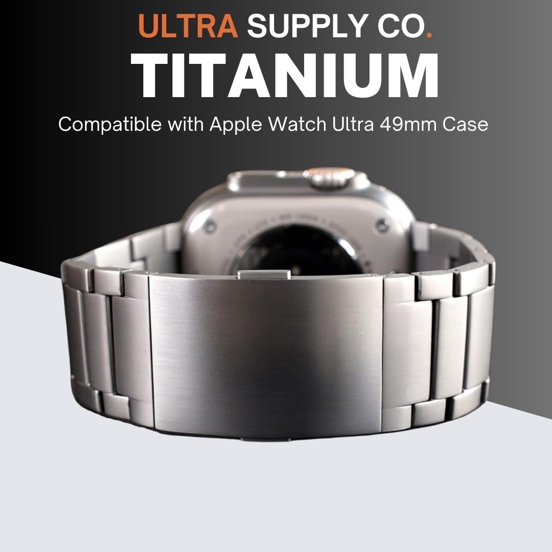 Ultra 2 Titanium Band (Series 2) for Apple Watch Ultra 2 / Ultra 49mm with Upgraded Folding Buckle