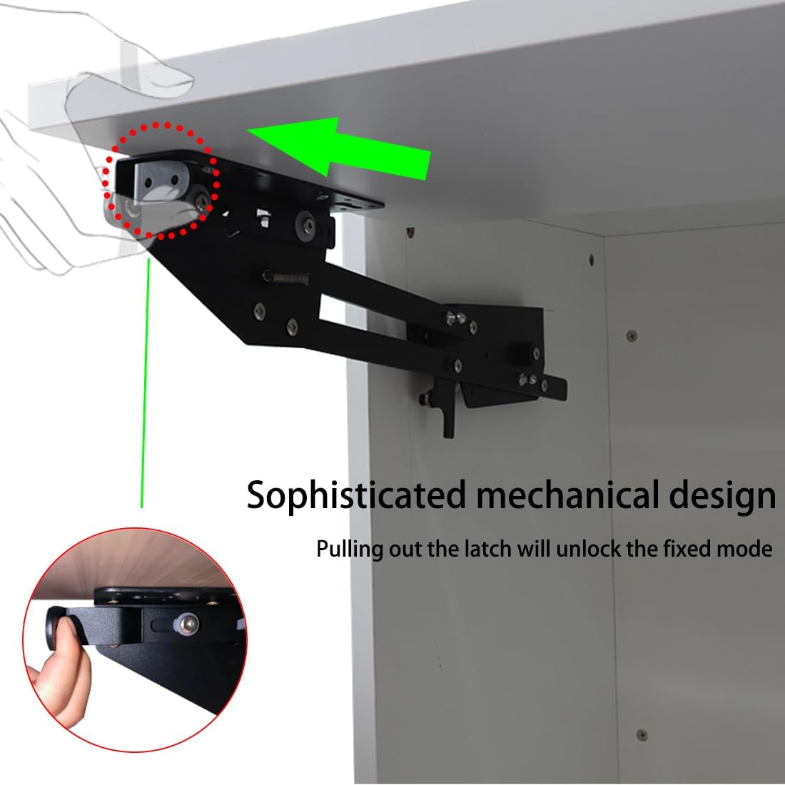 Mixer Lift for CabinetAppliance Lift for cabinet-Soft Close Heavy Duty Kitchen Appliance storage lifting systemwith Locking MechanismMax load 50lb.