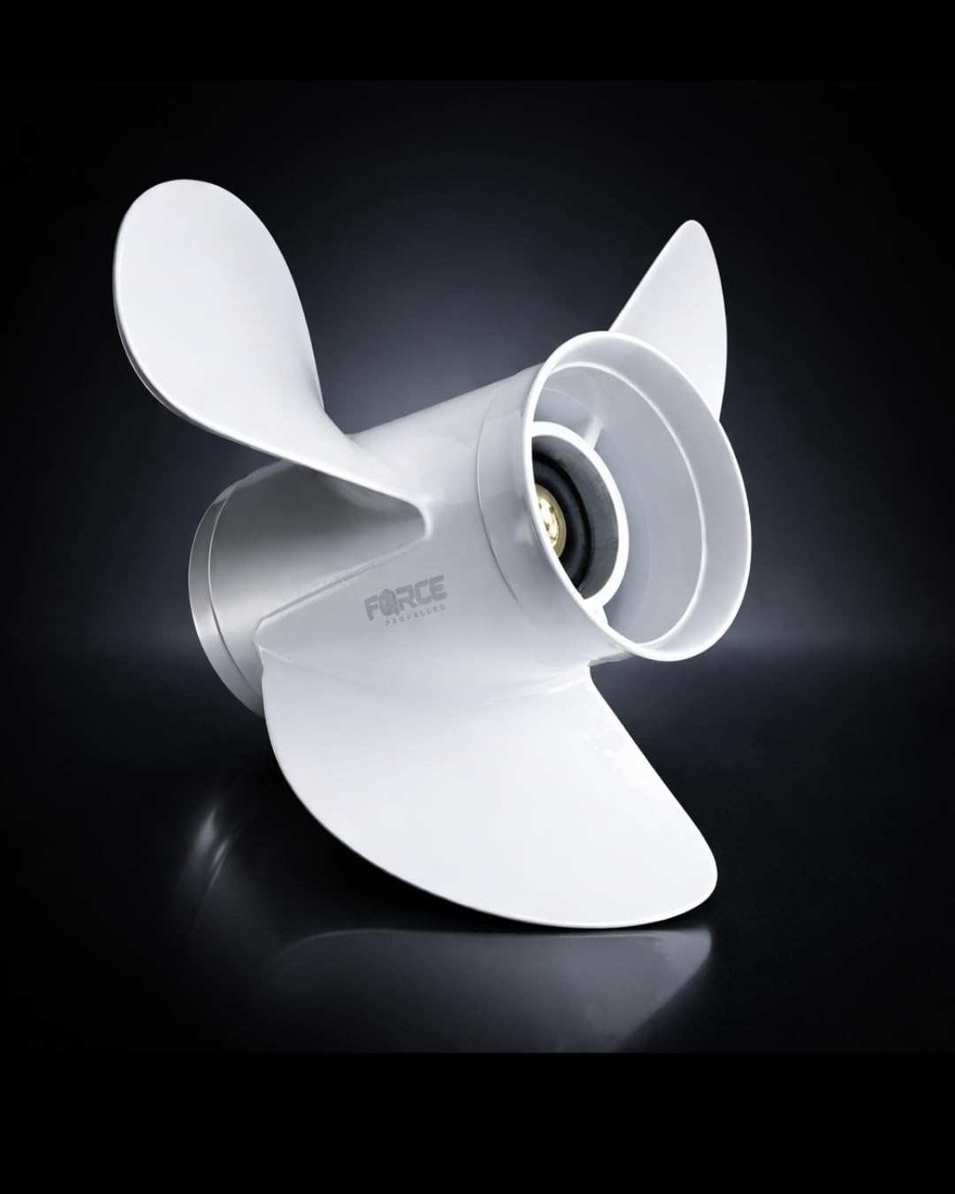 Force 13 1/4 x 17 Aluminum Outboard Propeller for Yamaha 60 70 75 80 85 90 115 130 140 HP, 3 Blade RH 15 Spline Boat Motor Prop, Saltwater Corrosion Resistant