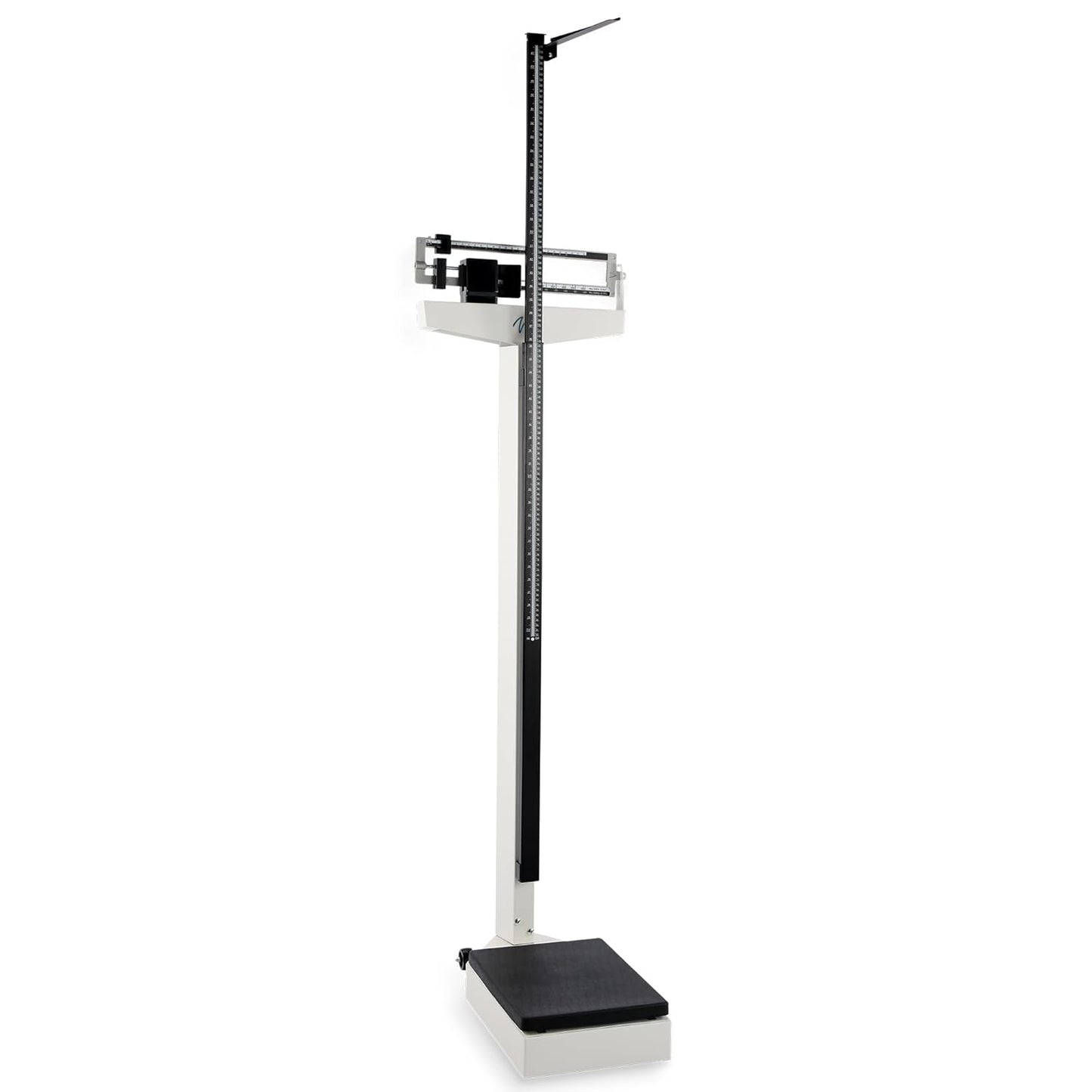 Medical Office Beam Scale, Analog Medical Grade Height and Weight Scale, Mechanical Bathroom and Gym Scale, Weight Capacity 440 lbs