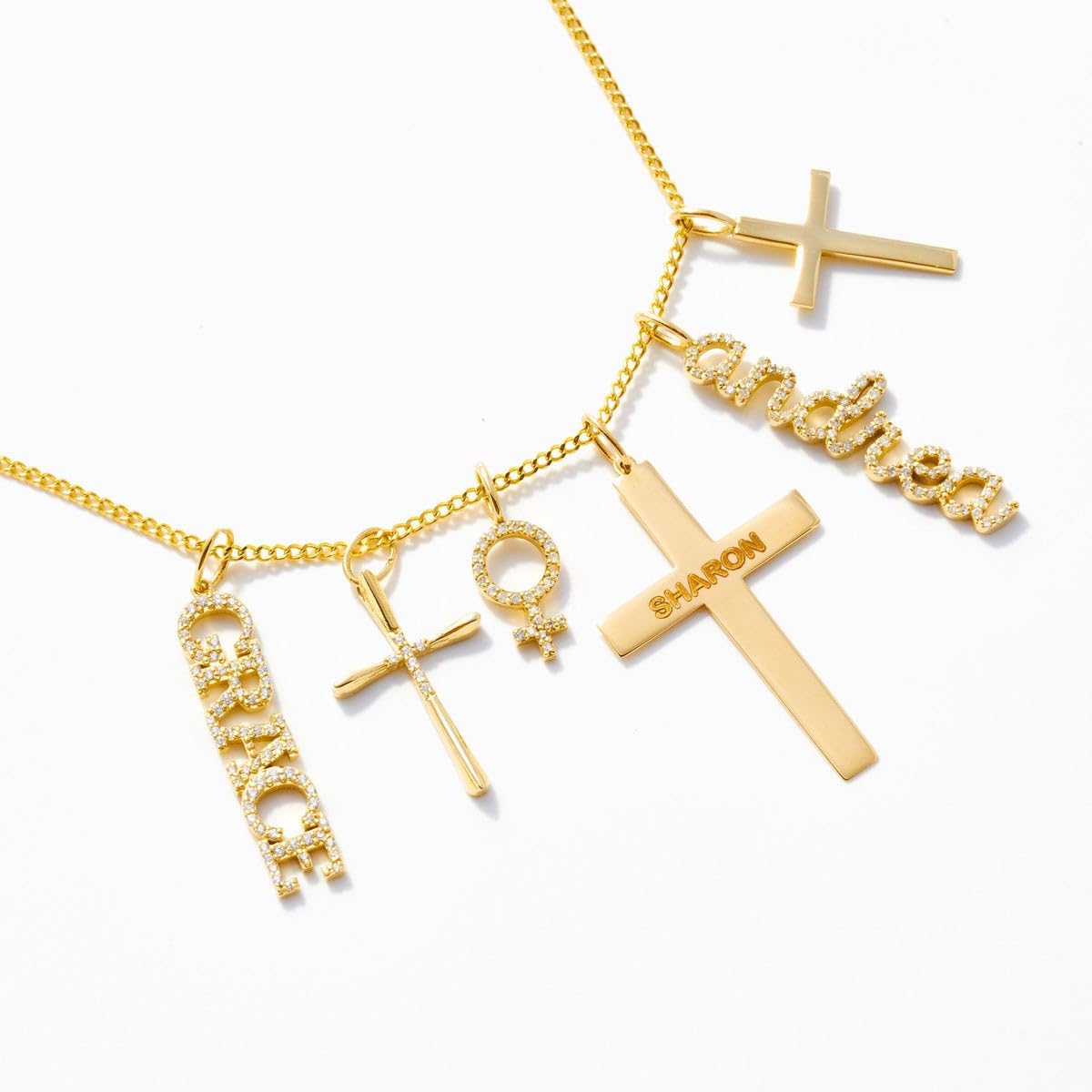 Gelin Dainty Cross Charm 10K Solid Gold