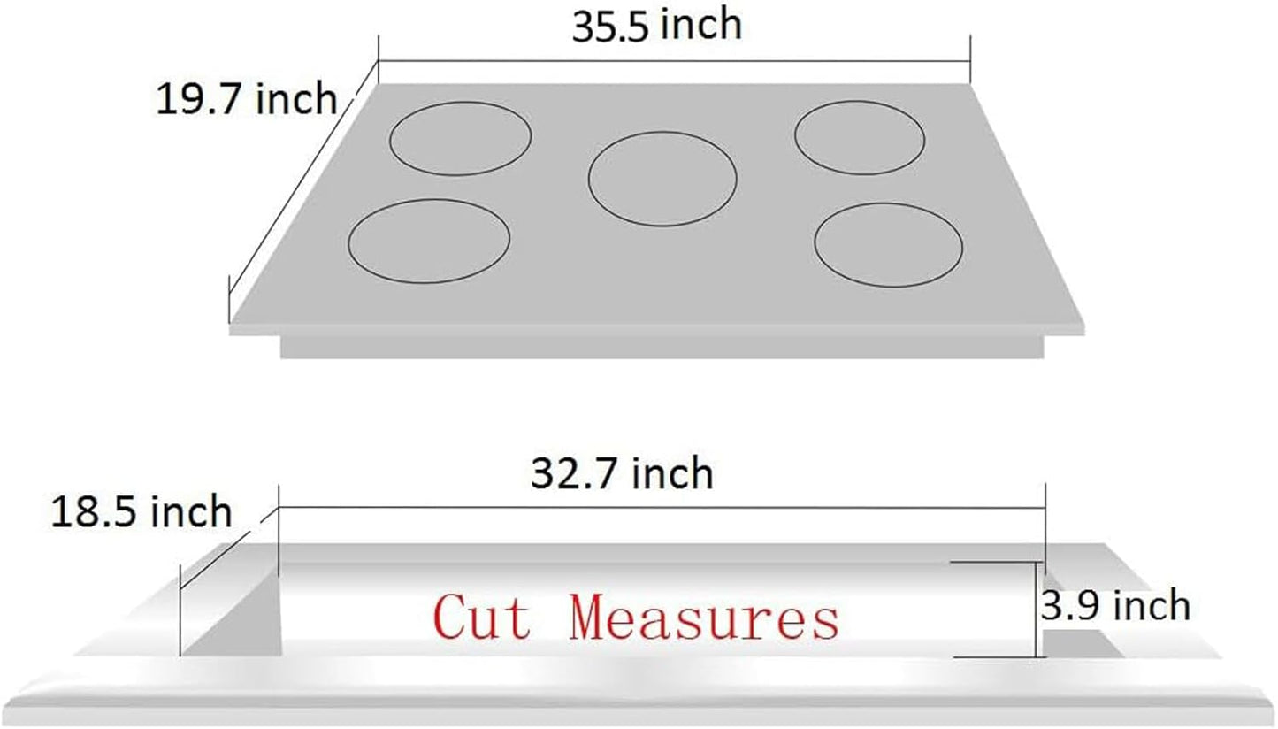 36 Inch Gas Cooktop DT5189A Tempered Glass Built-in Gas Stovetop, 5 High Efficiency Burners LPG/NG Convertible Gas Stove Top Dual Fuel Gas Hob