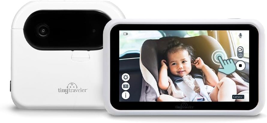 Traveling Baby Monitor - Tiny Wireless Basic Kit (TT002PBB) with Power Bank - Wireless Baby Car Monitor Camera, 8 Hours Power Bank, Night Vision,