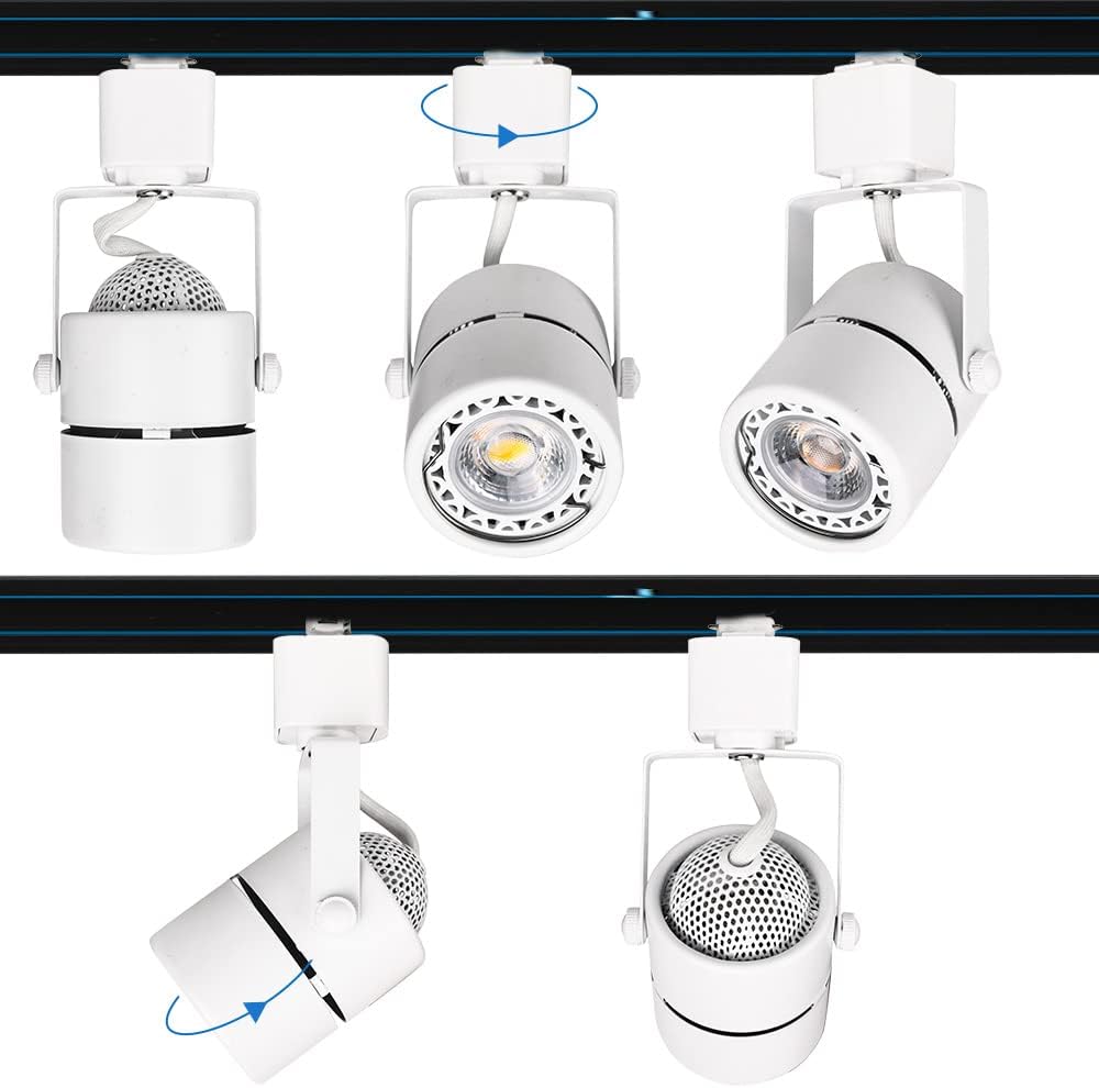 10W H Track Light Heads,Dimmable LED Track Light Fixtures for Accent Retail Artwork, Linear Track Light H Type -4000K Daylight 120V 24 Angle Halo