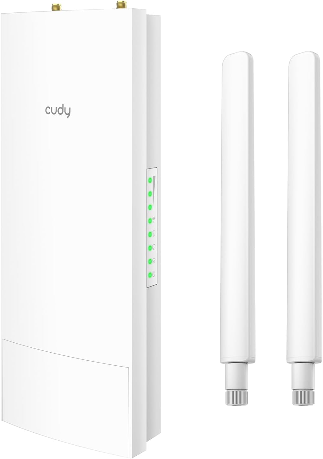 Cudy Unlocked Outdoor 4G LTE Cat 6 Gigabit Modem Router with SIM Card Slot, 2 CA, AC1200 WiFi, EG060K, IP65, Detachable Antennas, Passive PoE