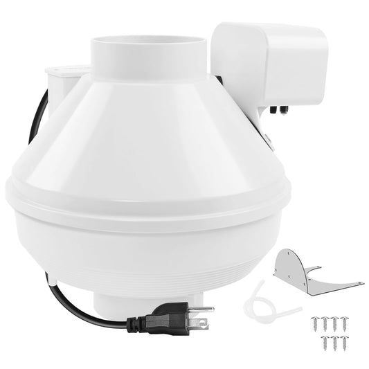 Dryer Booster Fan with Pressure Switch for Automatic Activation, Effectively Boosting Drying Efficiency and Reducing Lint Buildup. Compatible with Dbf110 Vent Booster Fans， 4-Inch With Plug, 167 CFM electronic low pressure sensor