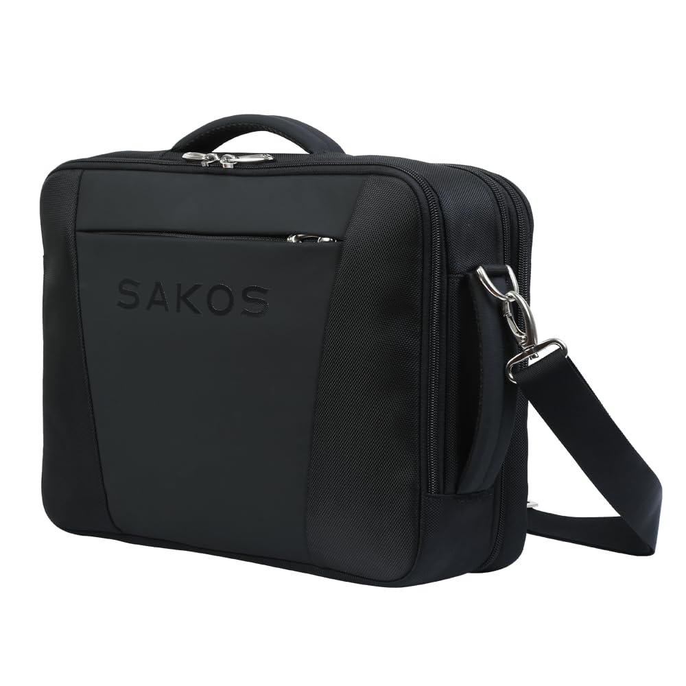 SAKOS HYBRID Laptop Case 15.6 Inch, 15.6 Laptop Case, Laptop Bag For Men, Computer Bag For Men, Water Resistant Messenger Bag Compatible With Macbook Pro 13/14/15", HP, Dell, Lenovo, Asus