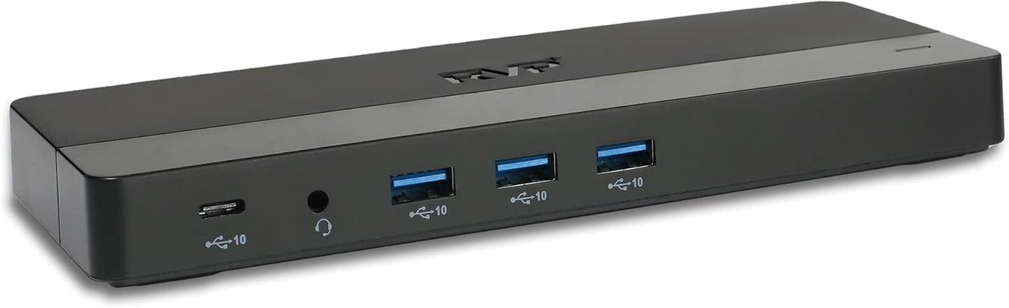 RVP+ Dual Monitor USB C Hub (USB C Dock) with Dual 4K DisplayPort, 2X USB 2.0, Ethernet, and 100W Charging - Thunderbolt 4 / USB4 / Thunderbolt 3