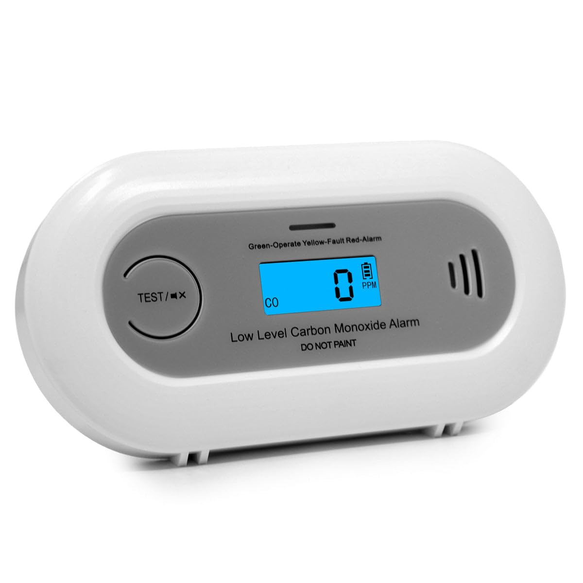 Fast Low Level CO Monitor | 7-Year Life | 10 ppm | New Version 2.0 |