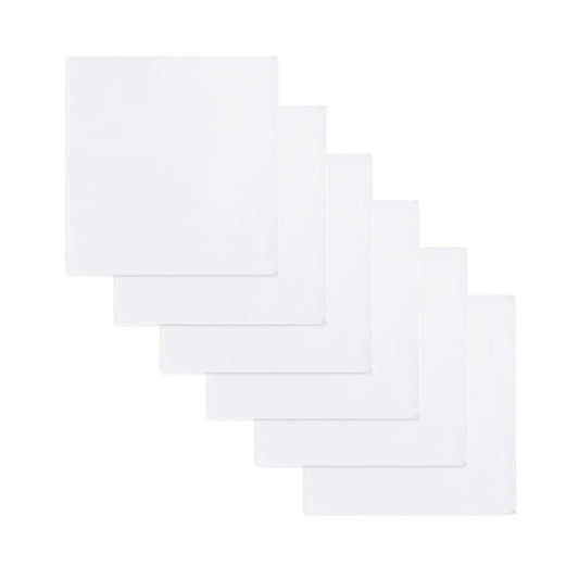 Camden White Polycotton Napkins by Loom & Table - Set of 12 - Elegant, Wrinkle-Resistant, Machine Washable – Luxury Napkin for Dining Room, Weddings, Dinner Parties, Holidays, Birthdays - 18 X 18