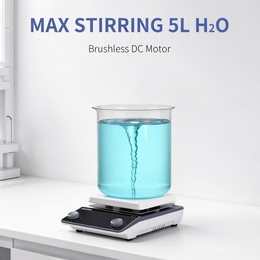 Magnetic Stirrer 5.9" Hot Plate (No Screen) 300℃ Max.5L Stir Plate