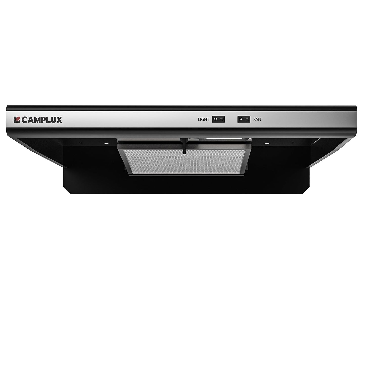CAMPLUX RV Range Hood 22 Inches,12V DC Range Hood, Ultra Quiet, Powerful Suction, Ideal for RV Travel, Mobile Homes, Yachts, or Small Apartments