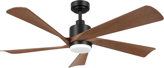 52' Ceiling Fans with Lights Remote Control-Reversible DC Motor,5 Blades,3CCT, Dimmable,Ceiling Fan with Light