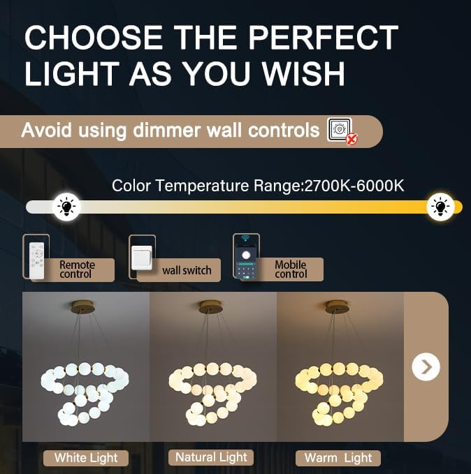Modern Ring Chandeliers 2 Rings Bubble Chandelier Round Pendant Light Gold