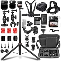 PellKing Accessories Kit for Osmo Nano,Included Carrying Case with Belt,135cm Selfie Stick Tripod with Magnetic Mount,Suction Cup,Magnetic Mount,Handlebar Mount,4 Pcs Body Strap Mount,Screen Protector