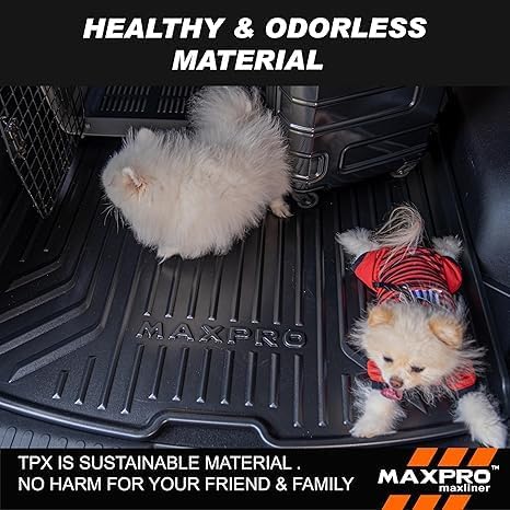 Premium MAXPRO All Weather Floor Mats for 2024-2026 Ford Ranger Raptor SuperCrew Cab Custom Fit Floor Liners 1st&2nd Row Set Waterproof TPE Anti-Slip Truck Mats Full Set Automotive Floor Mats Pickup