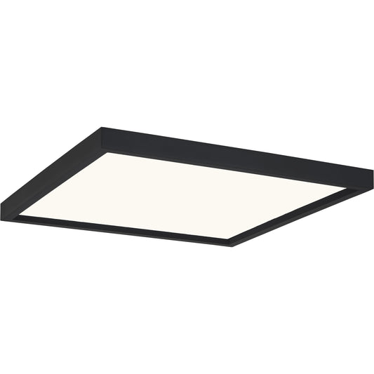 Outskirts Square Flush Mount Ceiling Light, 15 Inch Earth Black, Dimmable Integrated LED 2700 Lumens, 30 W, Close to Ceiling Light Fixtures for Hallway, Kitchen, Bedroom or Bathroom 15" W