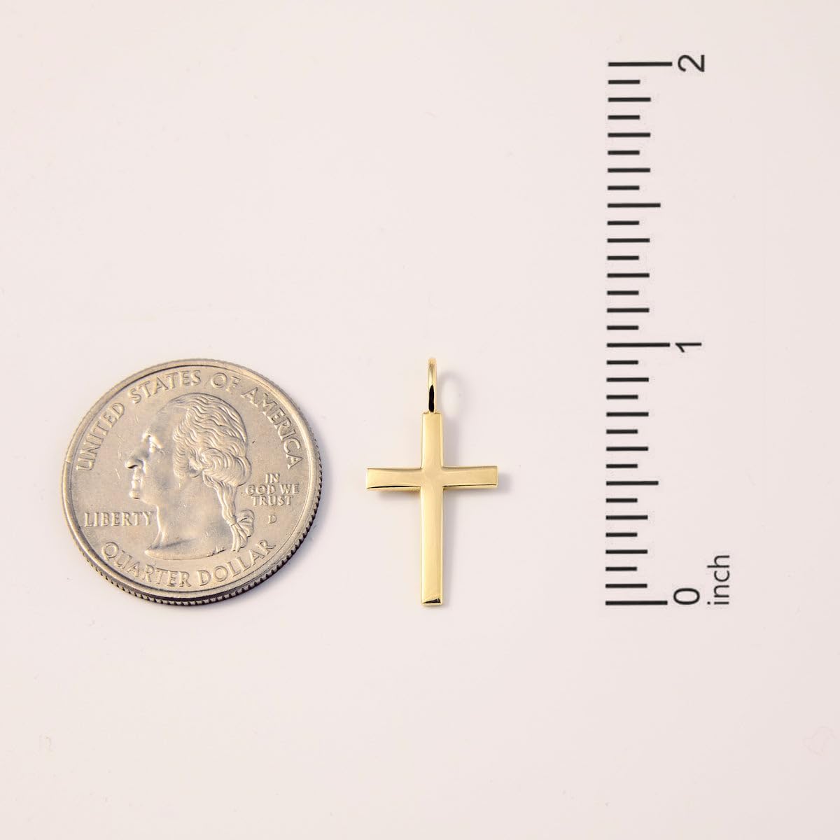 Gelin Dainty Cross Charm 10K Solid Gold