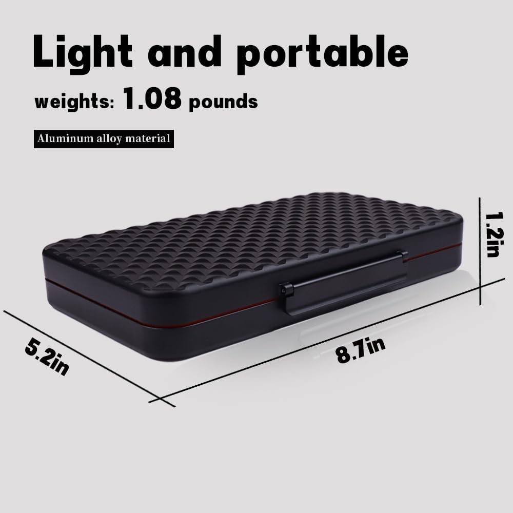 Portable Cigar Humidor Business Waterproof Travel Cigar Box Aluminum Alloy Sealed Moisture Resistant Cigar Case