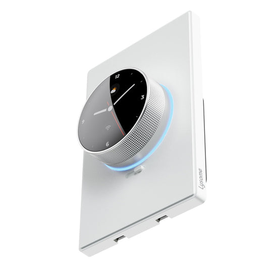 Smart Rotary Dimmer Switch, Single Pole, 1.8" Curved TFT Screen, 2.4 GHz Wi-Fi Smart Dimmer, Works with Apple Home/Alexa/Google Home, UL Listed, Requires Neutral Wire, LDR10, 1 Pack, White White Single Pole LDR10 1